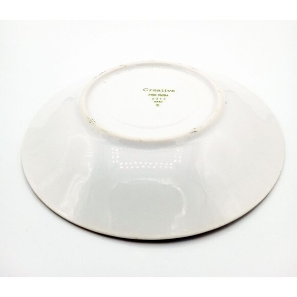 Saucer Regency Rose Creative Fine China 6" Vintage Flowers Gold Rim Discontinued - Picture 10 of 16